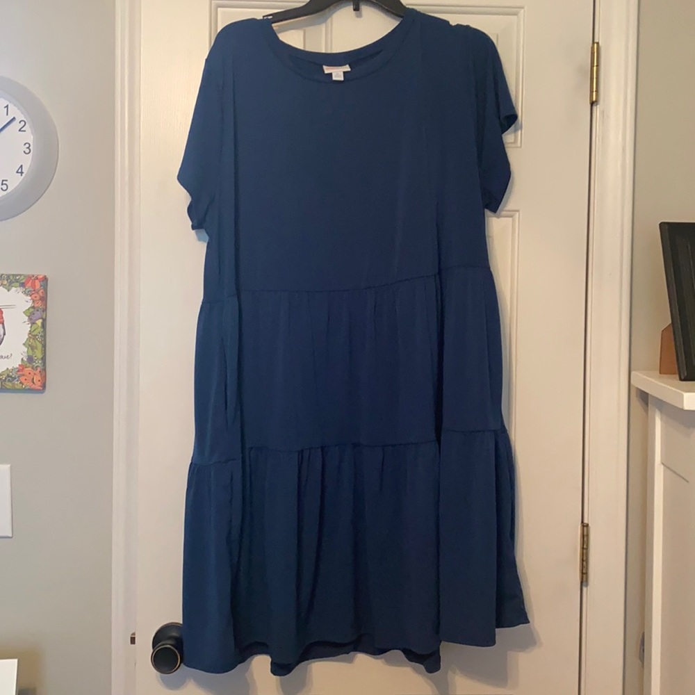 Lularoe Dress - Ariel - Teal XL
